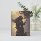 Donkere sci-Fi Fantasy Briefkaart (Staand voorkant)