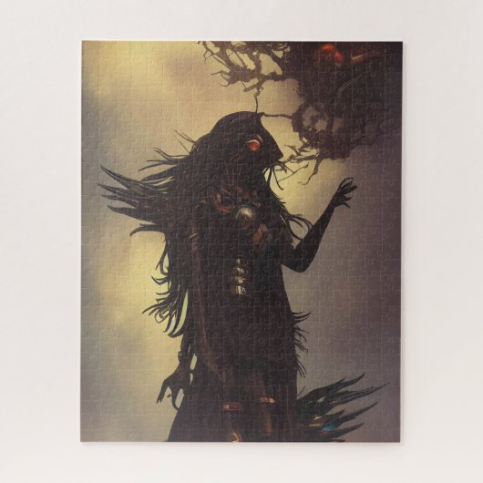 Donkere sci-Fi Fantasy Jigzaag Puzzle Legpuzzel (Verticaal)