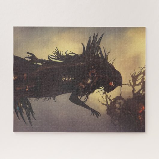 Donkere sci-Fi Fantasy Jigzaag Puzzle Legpuzzel (Horizontaal)