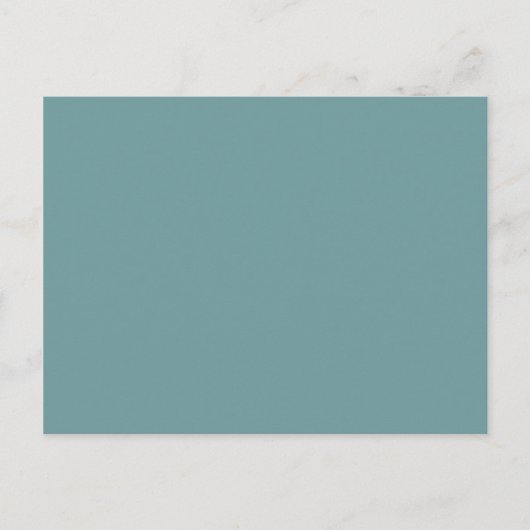 Donkere Seafoam Blue Green Color Blank Zee Schuimv Briefkaart (Voorkant)