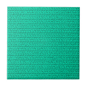 Donkere Seafoam Green Weave Mesh Kijk Tegeltje
