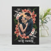 Donkere Sfeervolle Trouwbelofte Aankondiging Aange (Staand voorkant)