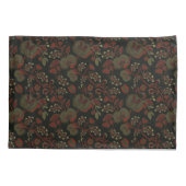 Donkere Sfeervolle Vintage Bloem Gothic Cottage Kussensloop (Achterkant-Links)