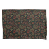 Donkere Sfeervolle Vintage Bloem Gothic Cottage Kussensloop (Voorkant-Links)
