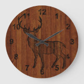 Donkere Shade Large Buck Grote Klok (Voorkant)