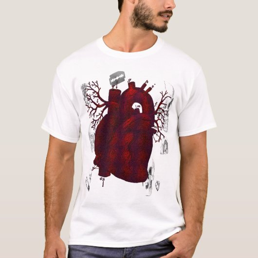 Donkere Shirt van het menselijk hart (Voorkant)