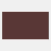 Donkere Sienna Rechthoekige Sticker (Voorkant)