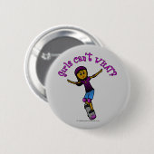 Donkere Skater met Helmet Ronde Button 5,7 Cm (Voorkant /achterkant)