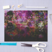 Donkere skeleton tissuepapier (Craft)