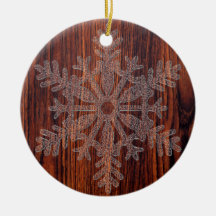 Donkere sneeuwvlokken van Mahogany Wood crystal