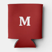 Donkere Snoep Apple Red Solid Color Blikjeskoeler (Voorkant)