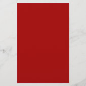 Donkere Snoep Apple Red Solid Color Briefpapier (Voorkant)