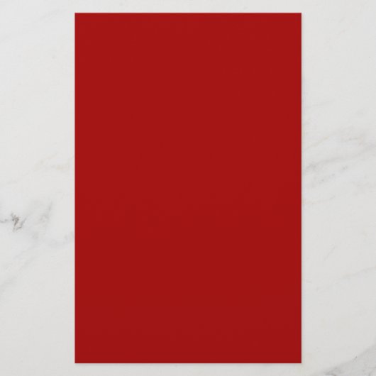 Donkere Snoep Apple Red Solid Color Briefpapier (Voorkant)