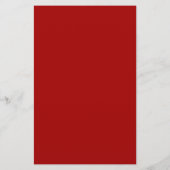 Donkere Snoep Apple Red Solid Color Briefpapier (Achterkant)