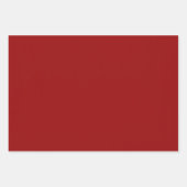 Donkere Snoep Apple Red Solid Color Inpakpapier Vel (Voorkant)