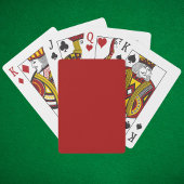 Donkere Snoep Apple Red Solid Color Pokerkaarten
