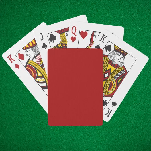 Donkere Snoep Apple Red Solid Color Pokerkaarten