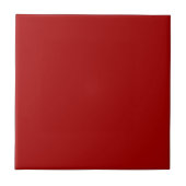 Donkere Snoep Apple Red Solid Color Tegeltje (Voorkant)