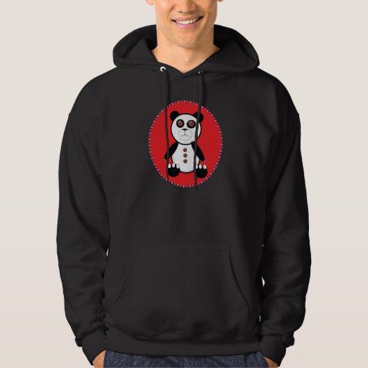 Donkere Snoep Button Beer Hoodie (Voorkant)