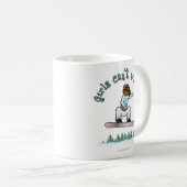 Donkere Snowboarder Koffiemok (Voorkant rechts)