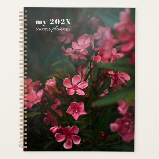 Donkere, sombere bloemstuk planner (Voorkant)