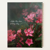 Donkere, sombere bloemstuk planner (Achterkant)