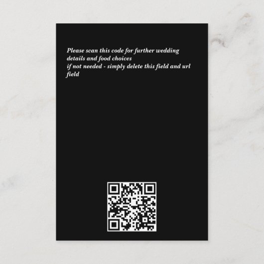 Donkere, sombere paarse pioenrozen RSVP kaart (Achterkant)