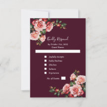 Donkere, sombere roze en rode rozen burgundy bruil