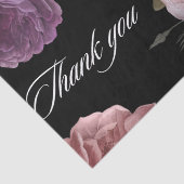 Donkere, sombere waterverf bloem zwarte Bruidsmeis Tissuepapier (Detail)