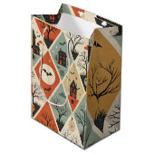 Donkere spookpatroon medium cadeauzakje (Voorkant Gekanteld)