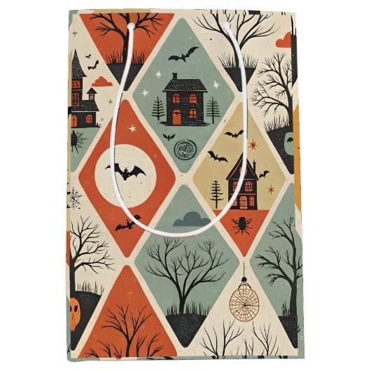 Donkere spookpatroon medium cadeauzakje (Voorkant)
