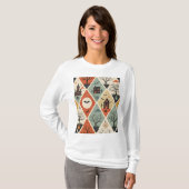 Donkere spookpatroon t-shirt (Voorkant volledig)