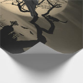 Donkere Spooky Halloween met Raven Cadeaupapier (Hoek)