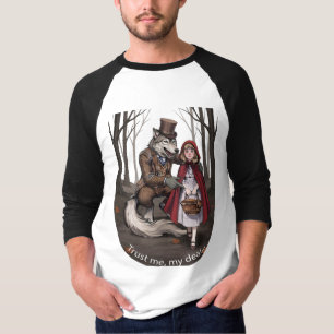 Donkere Sprookje Wolf & Roodkapje T-shirt