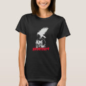 Donkere spuitverf Schull Raven Quote T-shirt (Voorkant)