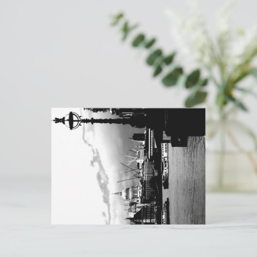 Donkere stad briefkaart (Staand voorkant)