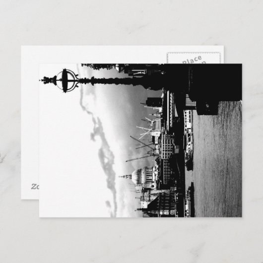 Donkere stad briefkaart (Voorkant / Achterkant)