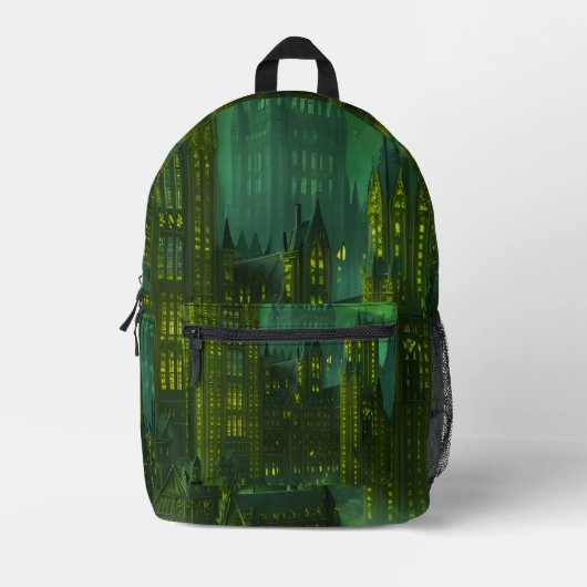 donkere stad Print Cut Sew Tas (Voorkant)