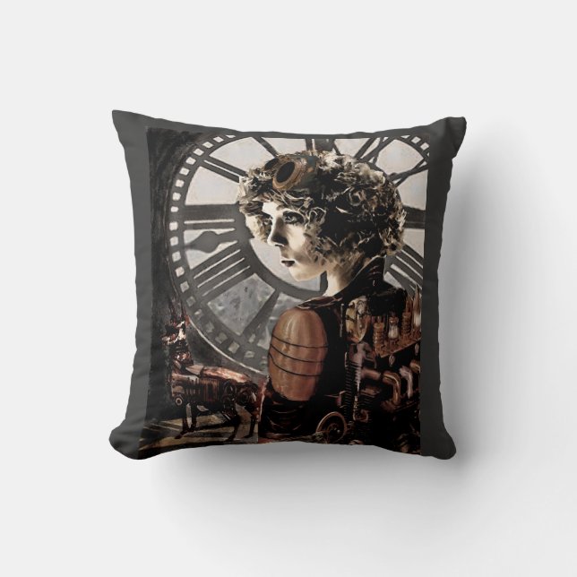 donkere steampunk kussen (Voorkant)