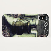 Donkere Steampunk Metalen Mokken en handschrift Case-Mate iPhone Case (Achterkant (horizontaal))