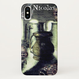 Donkere Steampunk Metalen Mokken en handschrift Case-Mate iPhone Case