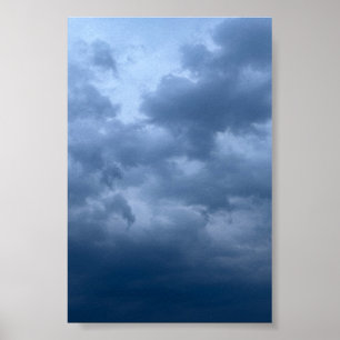 Donkere Stemmige Stormlucht Dramatische Wolk Fotog Poster