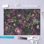 Donkere Stemming Bespruim Glans Bloem Moderne Tissuepapier (Craft)