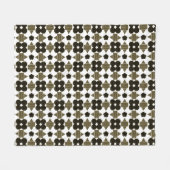Donkere stenen Fancy vormen Fleece Deken (Voorkant (Horizontaal))