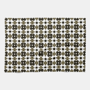 Donkere stenen Fancy vormen Theedoek