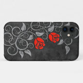 Donkere stenen rode rozen Case-Mate iPhone case (Achterkant (horizontaal))