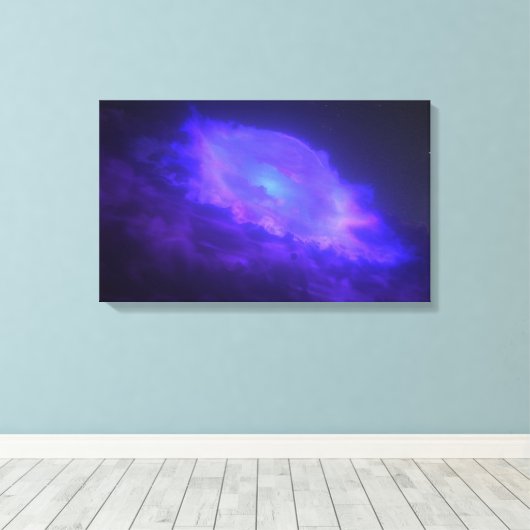 Donkere ster canvas afdruk (Insitu (Houten vloer))