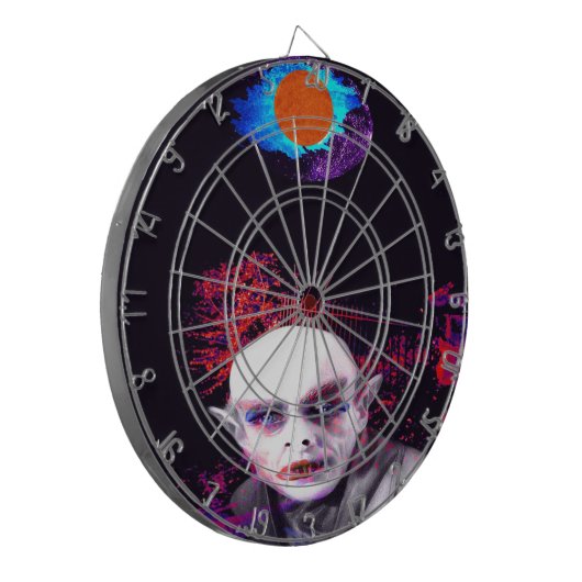 Donkere ster dartbord (Voorkant Links)