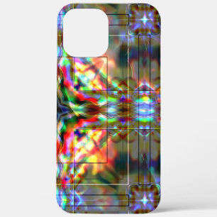 Donkere ster op glazen bloemvlekken, rood tot donk Case-Mate iPhone case