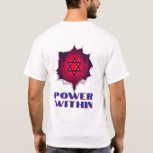 Donkere ster Symbool Scheur T-shirt (Achterkant)